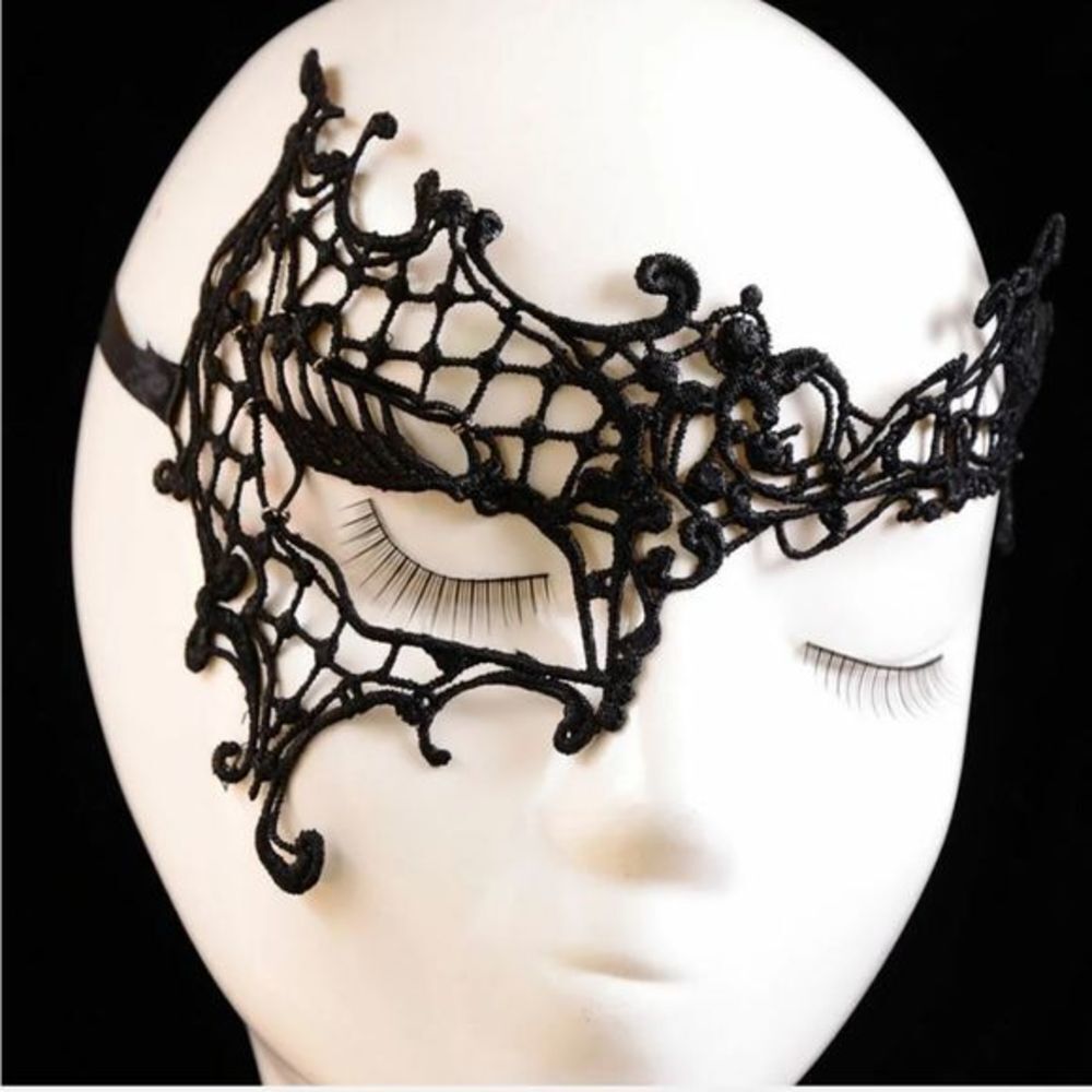 Sexy Women Lady Girl Black Lace Eye Mask for Halloween Masquerade Party US